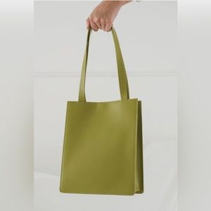 Baggu Leather Retail Tote Spanish Moss